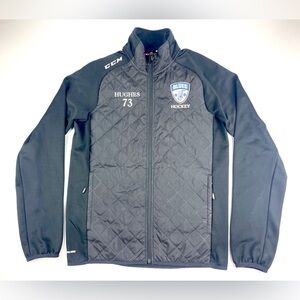 Men’s CCM Black Blues Hockey Team Jacket Size Small